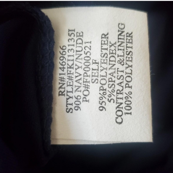 Crystal Doll dress, size 3, navy/nude/lace - Picture 4 of 4